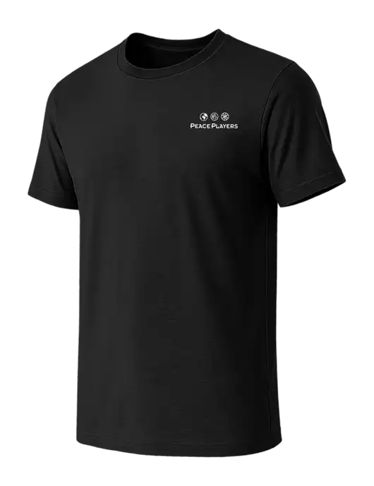 BELLA+CANVAS Black CVC Short Sleeve Tee w/Peace Players Logo