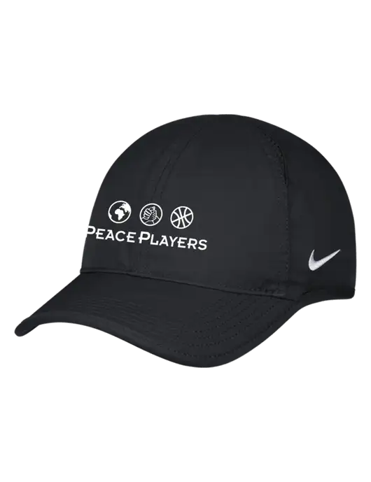 Nike Black Featherlight Cap w/Peace Players Logo