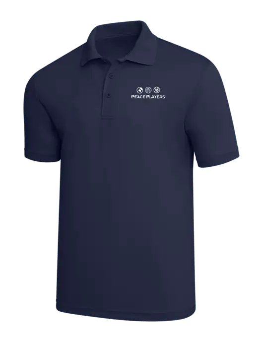 Navy PosiCharge RacerMesh Polo w/Peace Players Logo