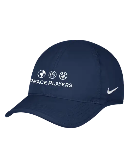 Nike Navy Featherlight Cap w/Peace Players Logo