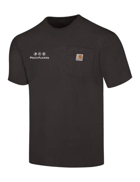 Carhartt Workwear Charcoal Heather Pocket Short Sleeve T-Shirt w/Peace Players Logo