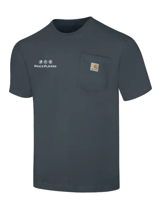 Carhartt Workwear Dark Slate Blue Pocket Short Sleeve T-Shirt w/Peace Players Logo