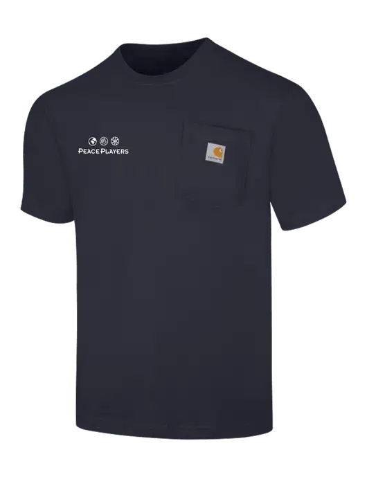 Carhartt Workwear Dark Navy Pocket Short Sleeve T-Shirt w/Peace Players Logo