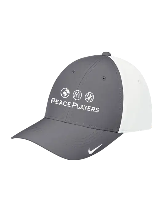 Nike Dark Grey/White Dri-FIT Legacy Cap w/Peace Players Logo