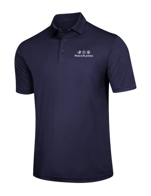 Navy PosiCharge Competitor Polo w/Peace Players Logo