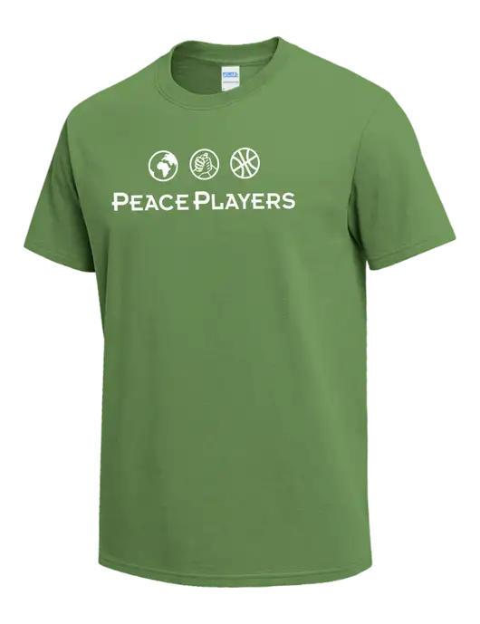 Light Kelly Green Heavyweight 6.1 oz T-Shirt w/Peace Players Logo
