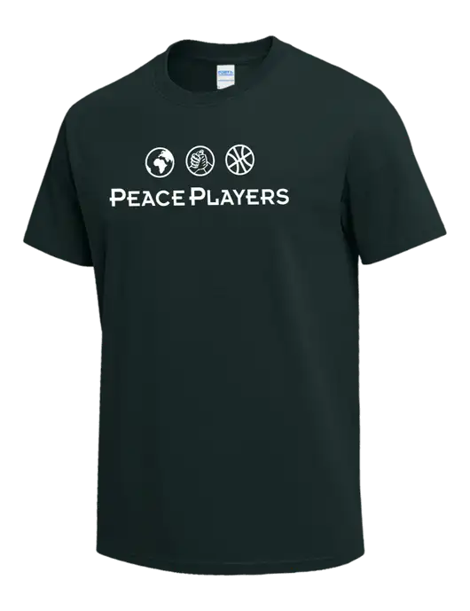 Dark Green Heavyweight 6.1 oz T-Shirt w/Peace Players Logo