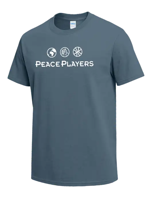 Slate Blue Heavyweight 6.1 oz T-Shirt w/Peace Players Logo