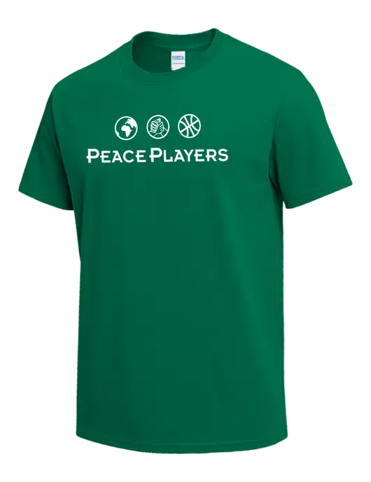 Kelly Green Heavyweight 6.1 oz T-Shirt w/Peace Players Logo