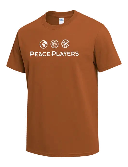 Burnt Orange Heavyweight 6.1 oz T-Shirt w/Peace Players Logo