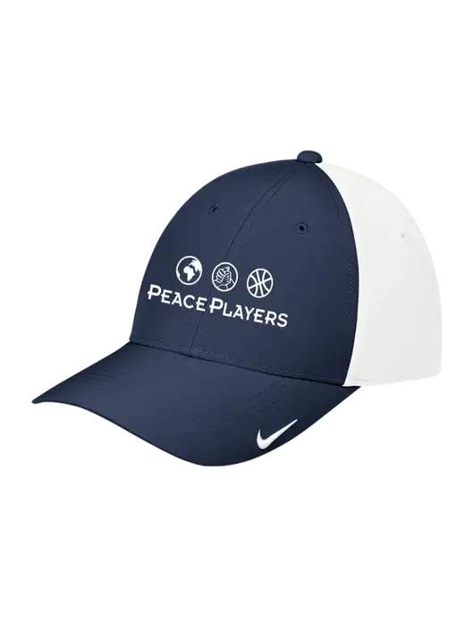 Nike Navy/White Dri-FIT Legacy Cap w/Peace Players Logo