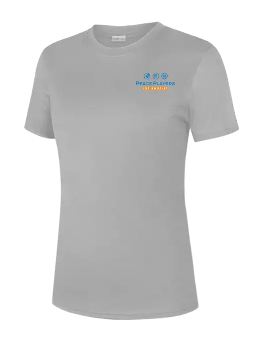  Womens Light Grey PosiCharge Competitor Tee w/Peace Players LA Logo